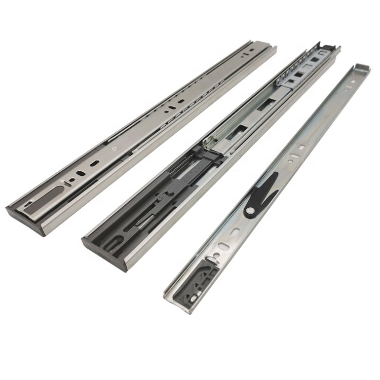 Full Extension Side Mount Hydraulic Telescopic Channel Soft Closing Drawer Slide