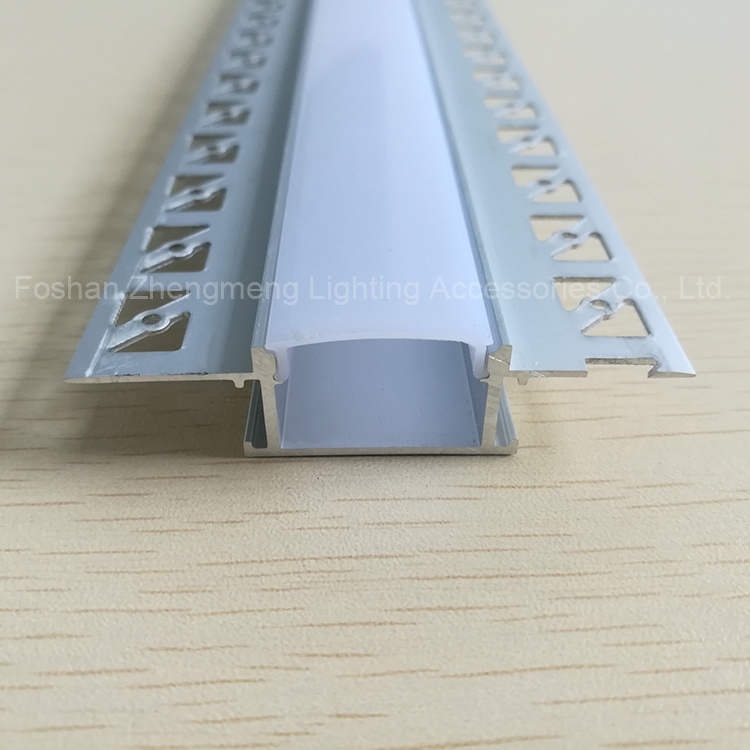 Z-6114 recessed plaster u channel led aluminum profile architectural