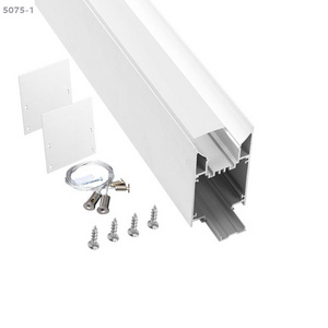 5075mm aluminum profile for led suspending mount perfil extruido de aluminio, perfil aluminio led profile with led strip