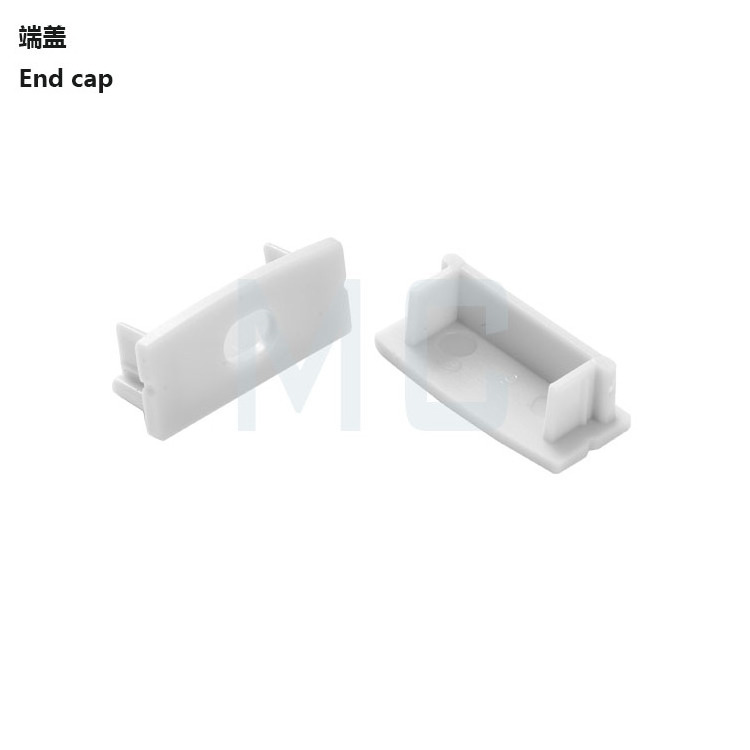 Waterproof IP67 Anodized Aluminium channel for LED Strip Light Cover PVC profile, low profile led can lights