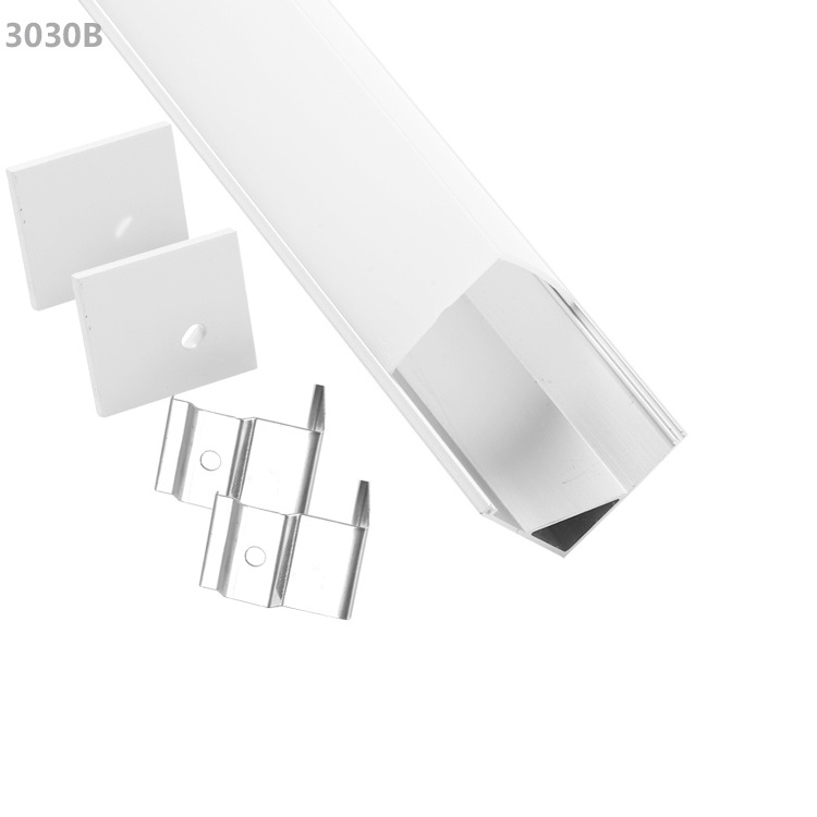 3030 square aluminium u profile channel for flexible led strip pendant light,perfil de aluminio para led