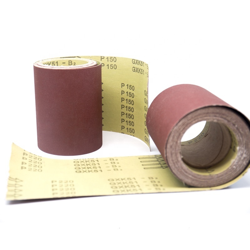 Fantech 50mm X 100m GXK51-B  P120 Grit Aluminum Oxide Abrasive  Sanding Paper  Cloth Roll Use By Hand