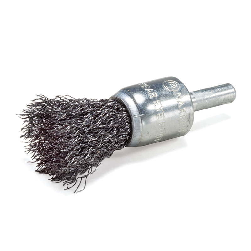 High Quality Crimped Steel Brass Wire End Brush For Polishing And Cleaning