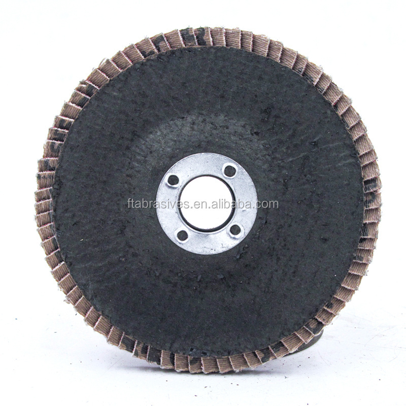 Abrasive Tools GXK51 Flap Disc Aluminum Oxide Sanding Disk 125mm 5 Inch Grind Discs  for Grinding Metals