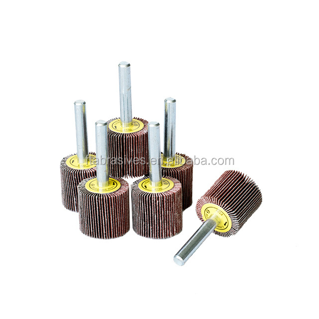 Aluminium Oxide Shaft-mounted Flap Wheels With Shank For Metal And Stainless Steel