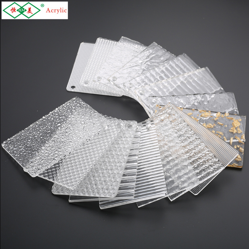 Thick Board Cast Eco-friendly Mouldings Interior Decorative PE Film Wraping/craft Paper Clear Transparent Acrylic Sheet