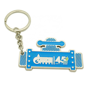 metal alloy keychains manufacturers Custom design metal creative nickel soft enamel keychain with your logo