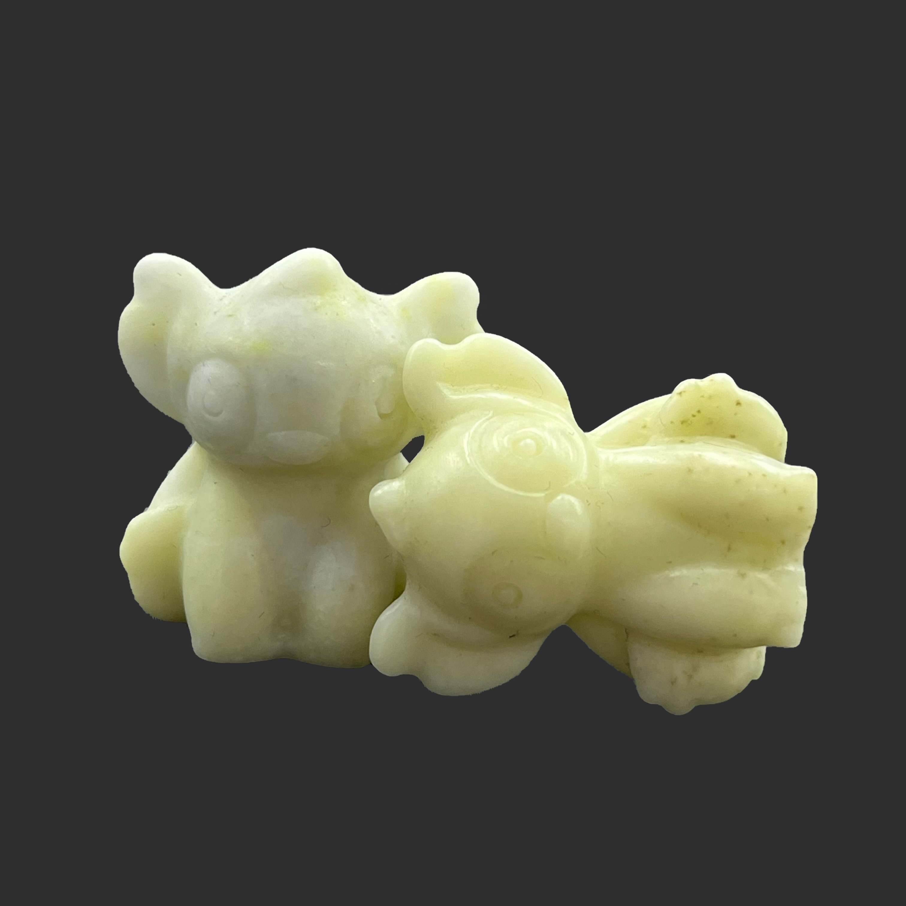 Wholesale Natural Carving Polished Mini Lemon Jade Crystal Cartoon Stitch Caved For Halloween Gifts