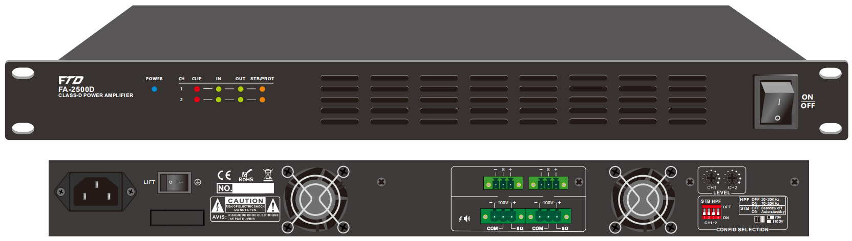 power amplifier 5000 watts Class-D Two Channel 120W Power Amplifier