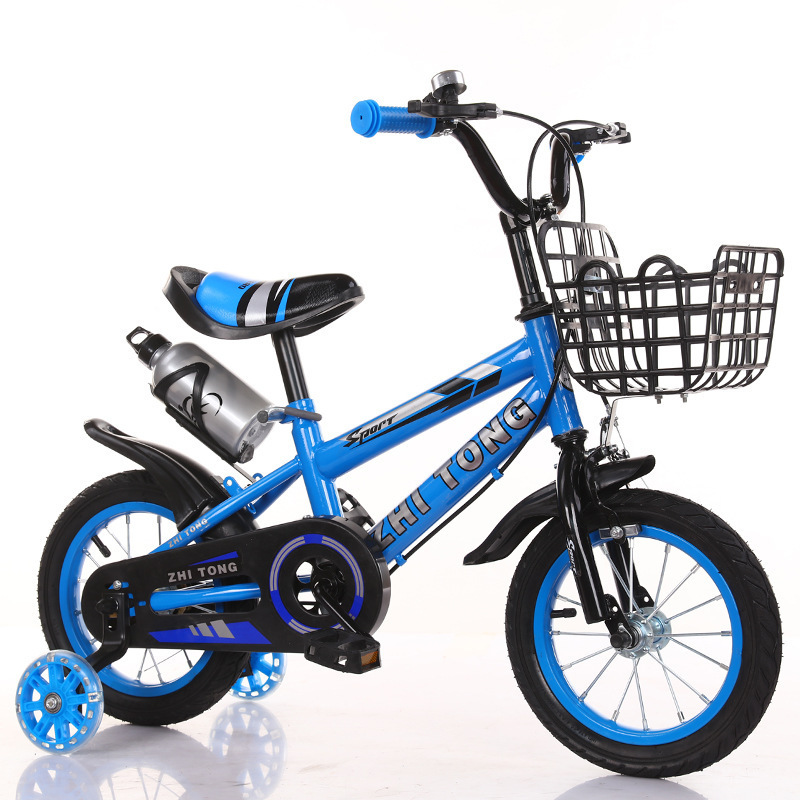 New design baby bicycle for bangladesh/New Model baby bicycle four wheel with toolbox/In stock baby bike with training wheel