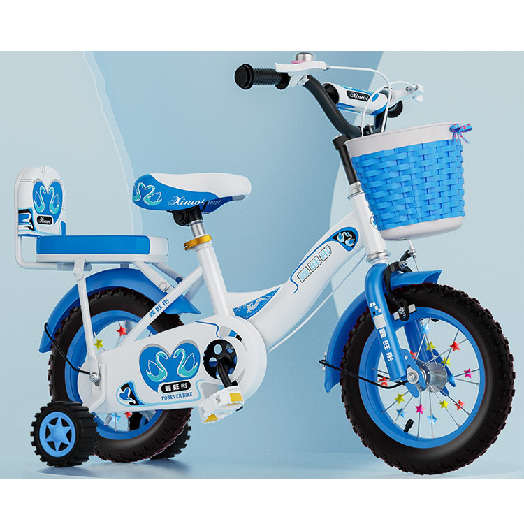 New Children Bike 12/14/16/18 Inch Spoke Wheels Foldable Kids Bike For Boys Girls 12 14 16 18 inch Bicycle With Training Wheels