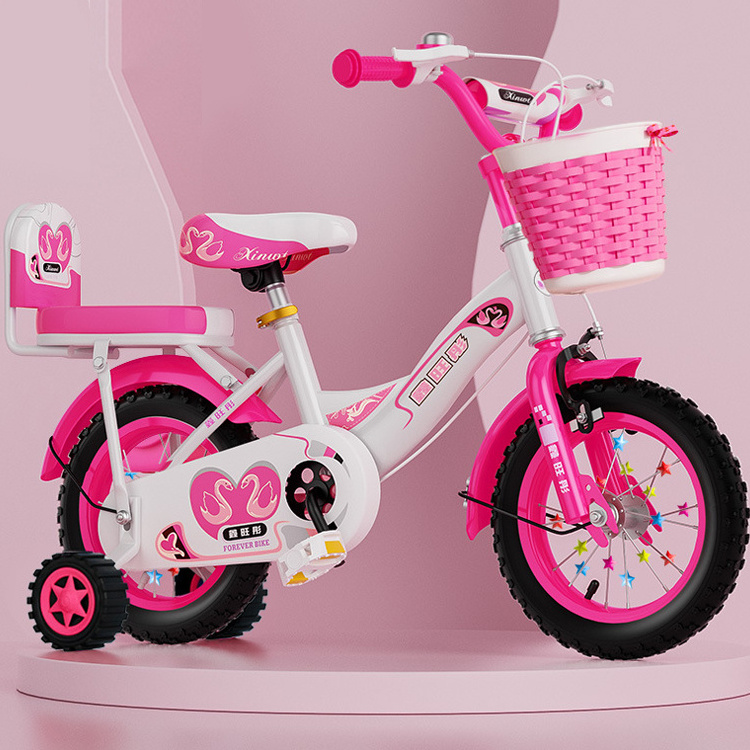 New Children Bike 12/14/16/18 Inch Spoke Wheels Foldable Kids Bike For Boys Girls 12 14 16 18 inch Bicycle With Training Wheels