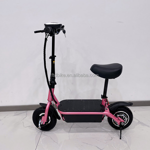 2024 New style lightweight Lady folding electric bike girl birthday gift 10inch outdoor folding electric scooter with seats