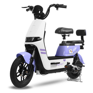 High Quality 25 mph Commuter Fast Adult Electric Moped Scooter 48V 350W Powerful 2 person Electric City Bike With Pedals