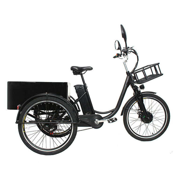 high quality electric tricycle cargo 3 wheel electric tricycle 250W cheap price electric cargo bike fat tire