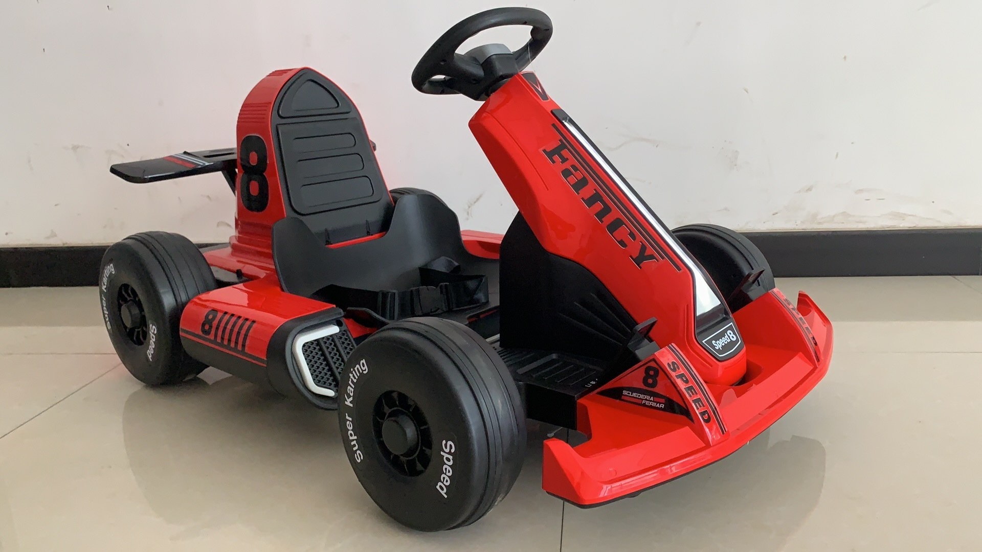 Children aged 3-16 ride go karts, Double Motor electric go kart for teenagers Bigger Size Fast Speed Racing Electric go-kart