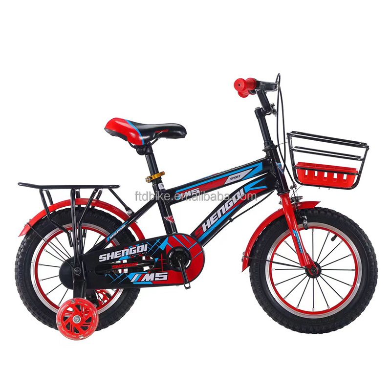 Factory OEM bicicletas infantil 12 16 18 inch cycle baby children bicycle kids' bike for boy girls 3-16 years with front basket