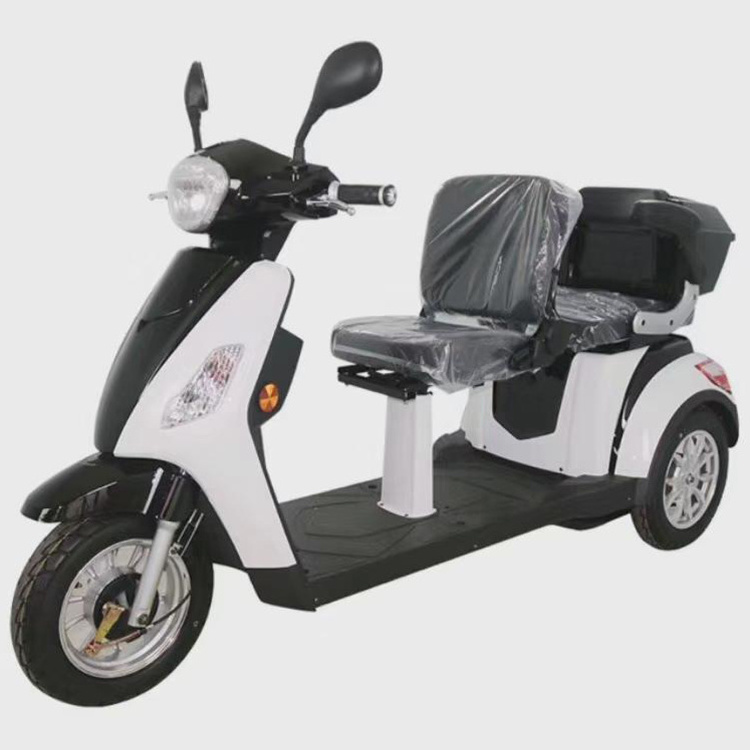 2021 Cheap adult two person 48V 500W 3 wheel Electric Mobility Scooter with Double Seat