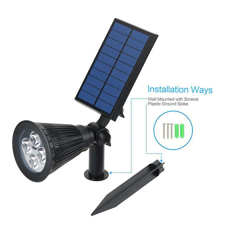 Wholesale Waterproof Garden Solar Spotlight Lampe Led Wall Mount Solar Motion Spot Light Outdoor