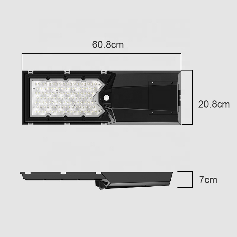 Fteck Energy Saving Smd 3030 Waterproof Outdoor Solar Streetlights Road Lamp Led PIR Solar All In One Street Lights