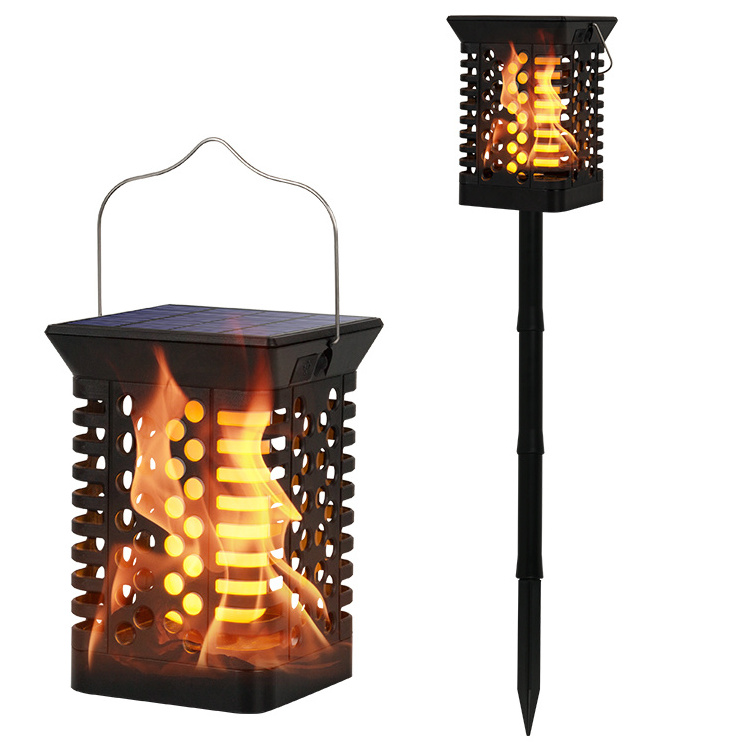 Solar Garden Lanterns Fire Torch Flame Light Solar Decorative Outdoor Garden Lantern