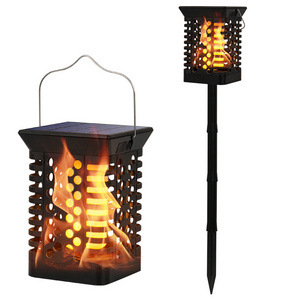 Solar Garden Lanterns Fire Torch Flame Light Solar Decorative Outdoor Garden Lantern