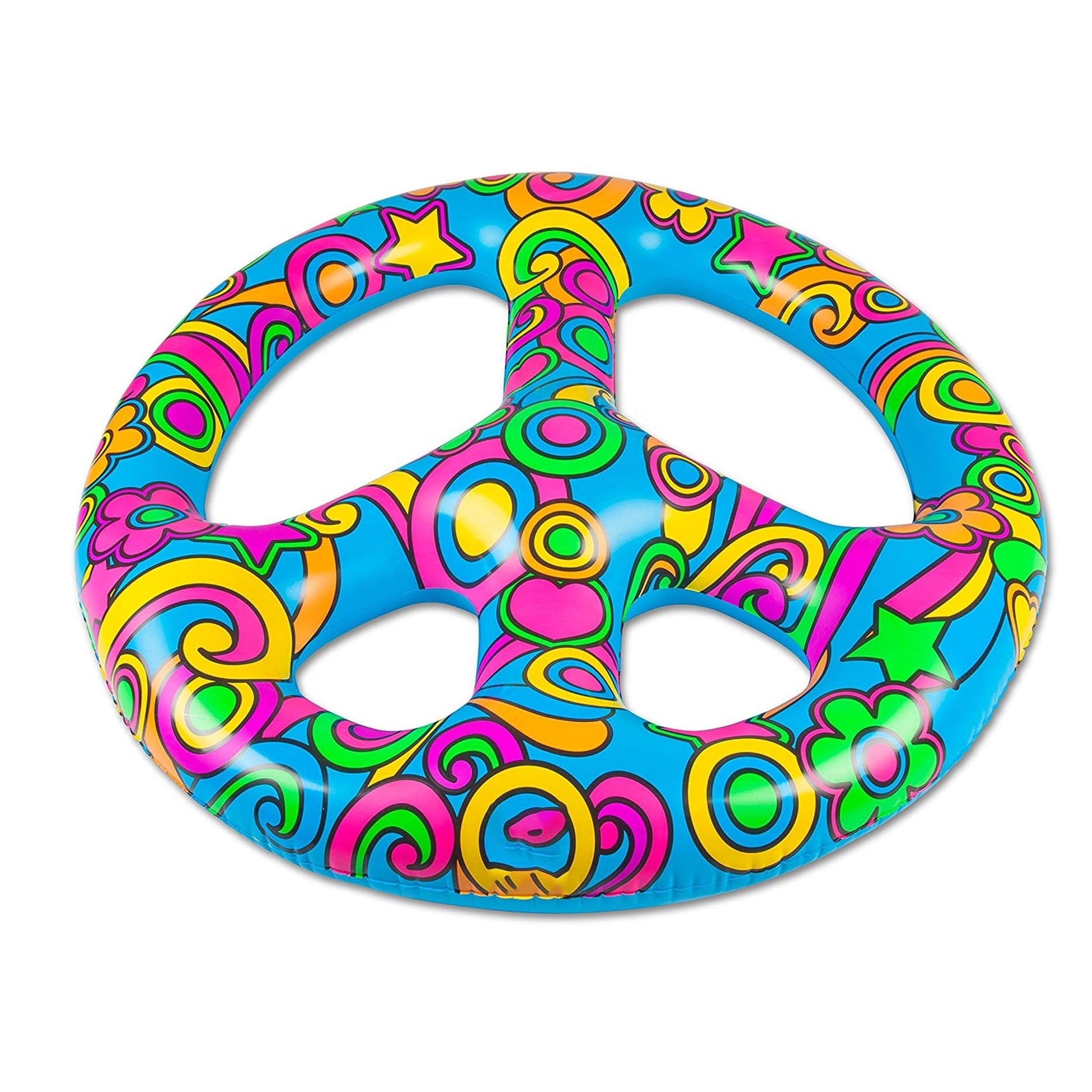 Hot selling inflatable peace logo swimming pool float