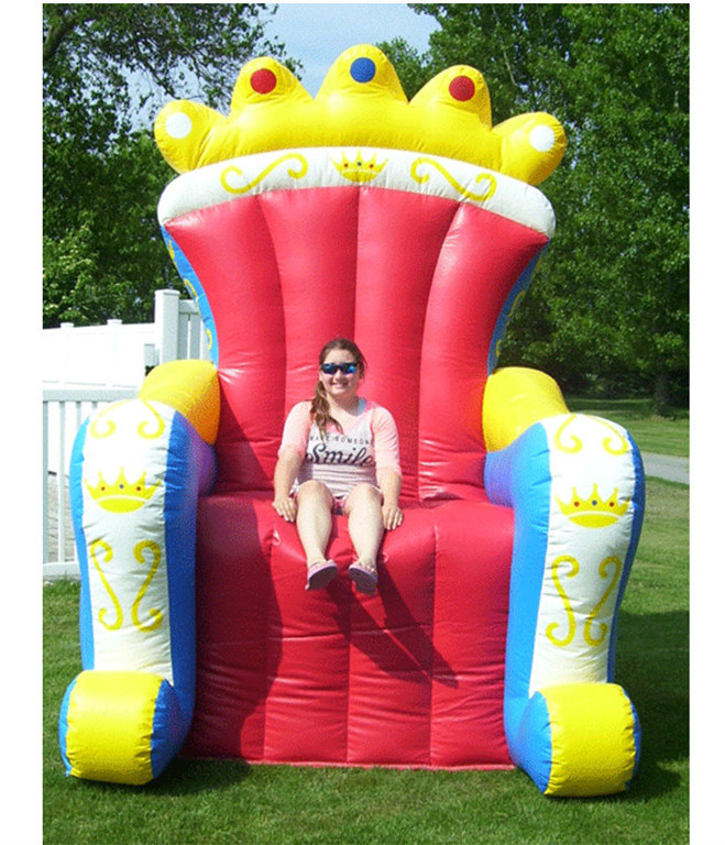 Custom inflatable king throne inflatable throne inflatable chair for party