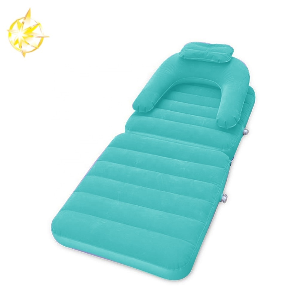 Portable  four Seasons Universal Modern Minimalist Flocking inflatable armchair, Inflatable  Sofa bed