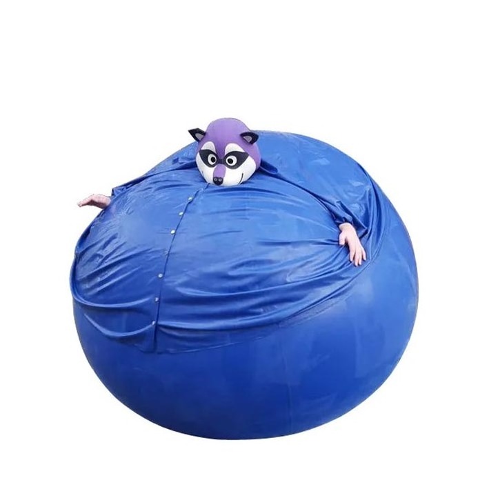 Factory Customize High Quality Adult PVC Inflation Blueberry Suit for Role Play