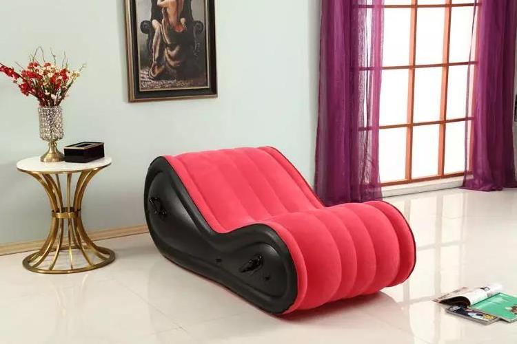 2022 simple factory custom red sexy inflatable sofa