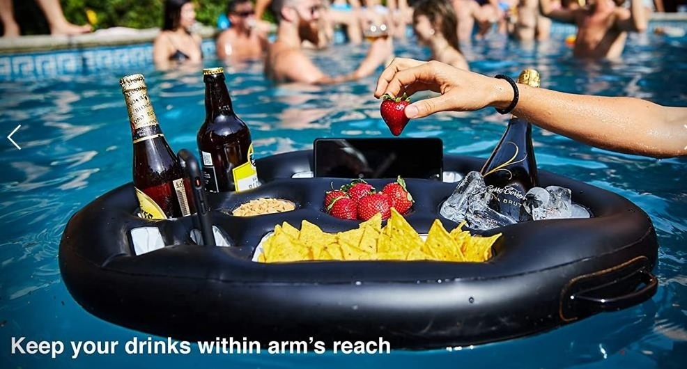 Premium Pool Float Drink Holder, Adult Swimming Pool Accessories for Pool Tub