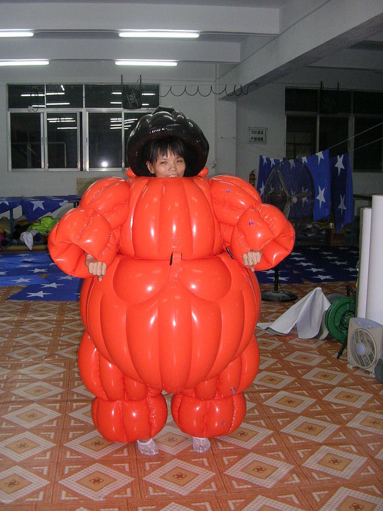 Factory Price Huge Inflatable Suit  Blow-Up Fat Sumo Wrestling Suit Inflatable Sumo Suit For Party Family Game