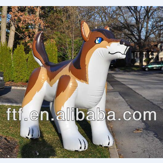 big outdoor children's inflatable toy wolf can ride