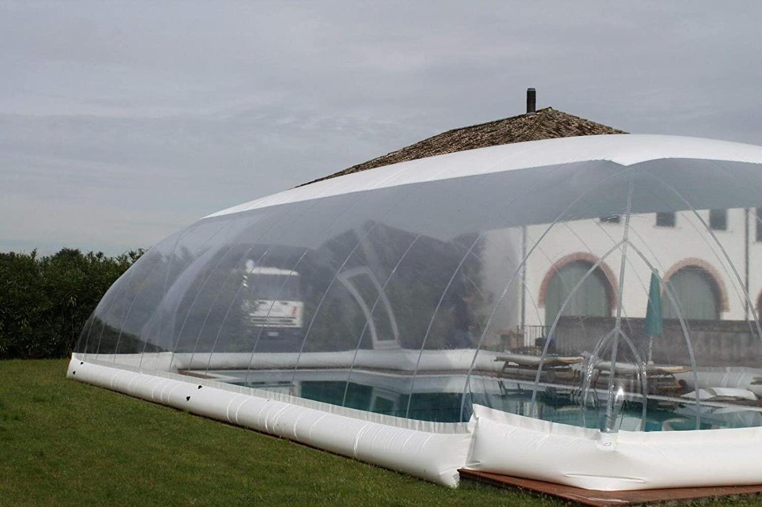 2022 commercial PVC inflatable vault  inflatable swimming cover tent inflatable pool dome for swimming pool