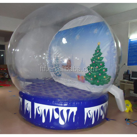 2022 new design Christmas inflatable snow globe ball inflatable outdoor christmas decorations for Holiday celebration