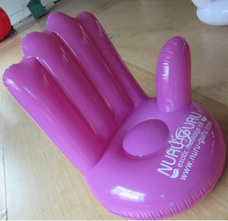 Inflatable customized sofa ,inflatable hand shape sofa chair