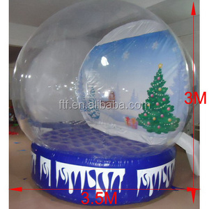 2022 new design Christmas inflatable snow globe ball inflatable outdoor christmas decorations for Holiday celebration