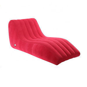 Inflatable pillow love sofa lazy recliner bed adult game lovey furniture couple