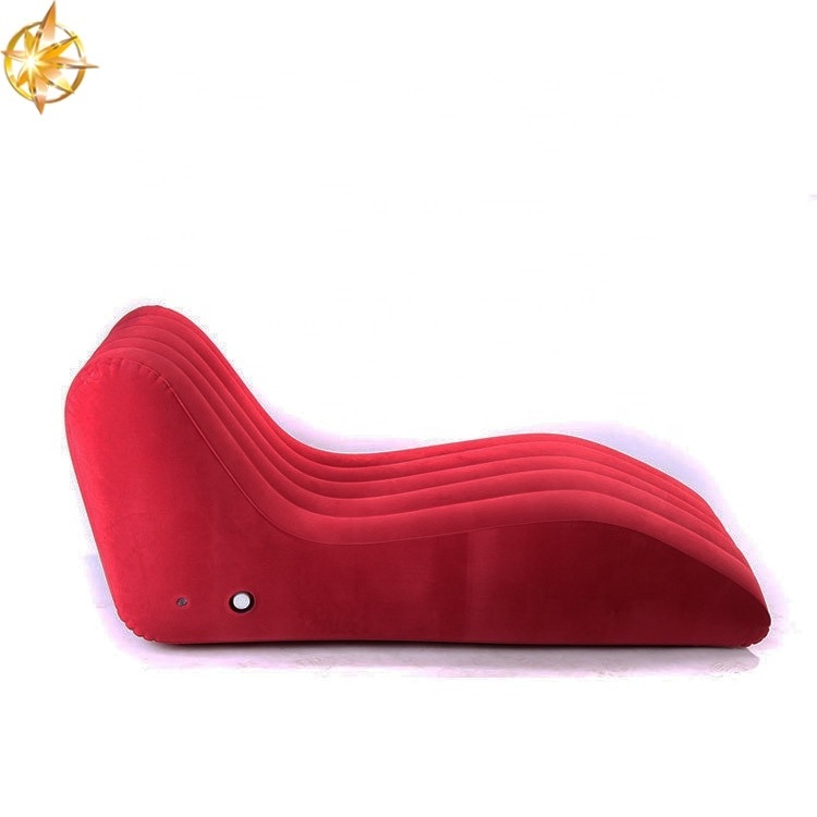 Inflatable pillow love sofa lazy recliner bed adult game lovey furniture couple