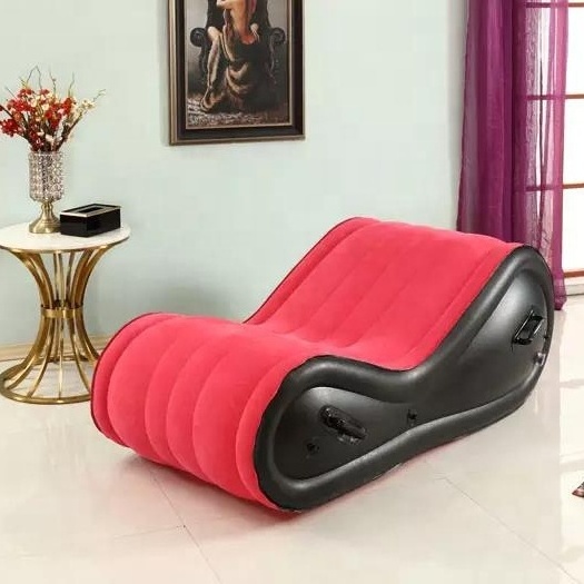 2022 simple factory custom red sexy inflatable sofa