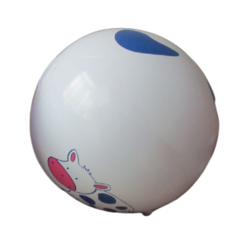 Custom PVC inflatable beach ball Cow pattern water toy ball for adults and children seaside beach entertainment