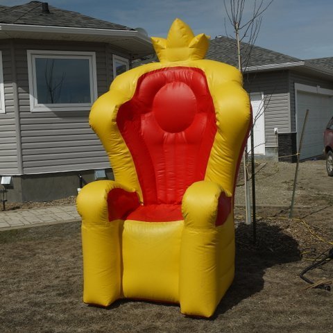 Custom inflatable king throne inflatable throne inflatable chair for party