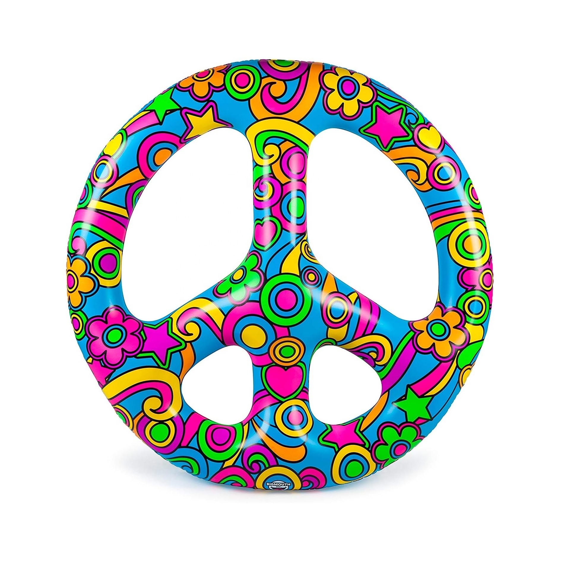 Hot selling inflatable peace logo swimming pool float