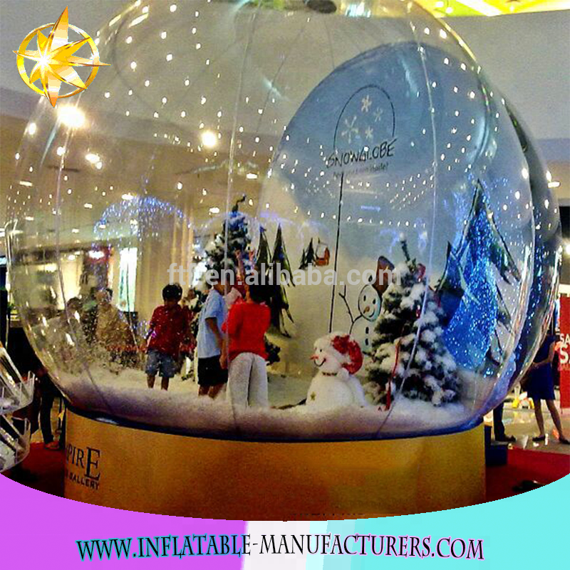 2022 new design Christmas inflatable snow globe ball inflatable outdoor christmas decorations for Holiday celebration