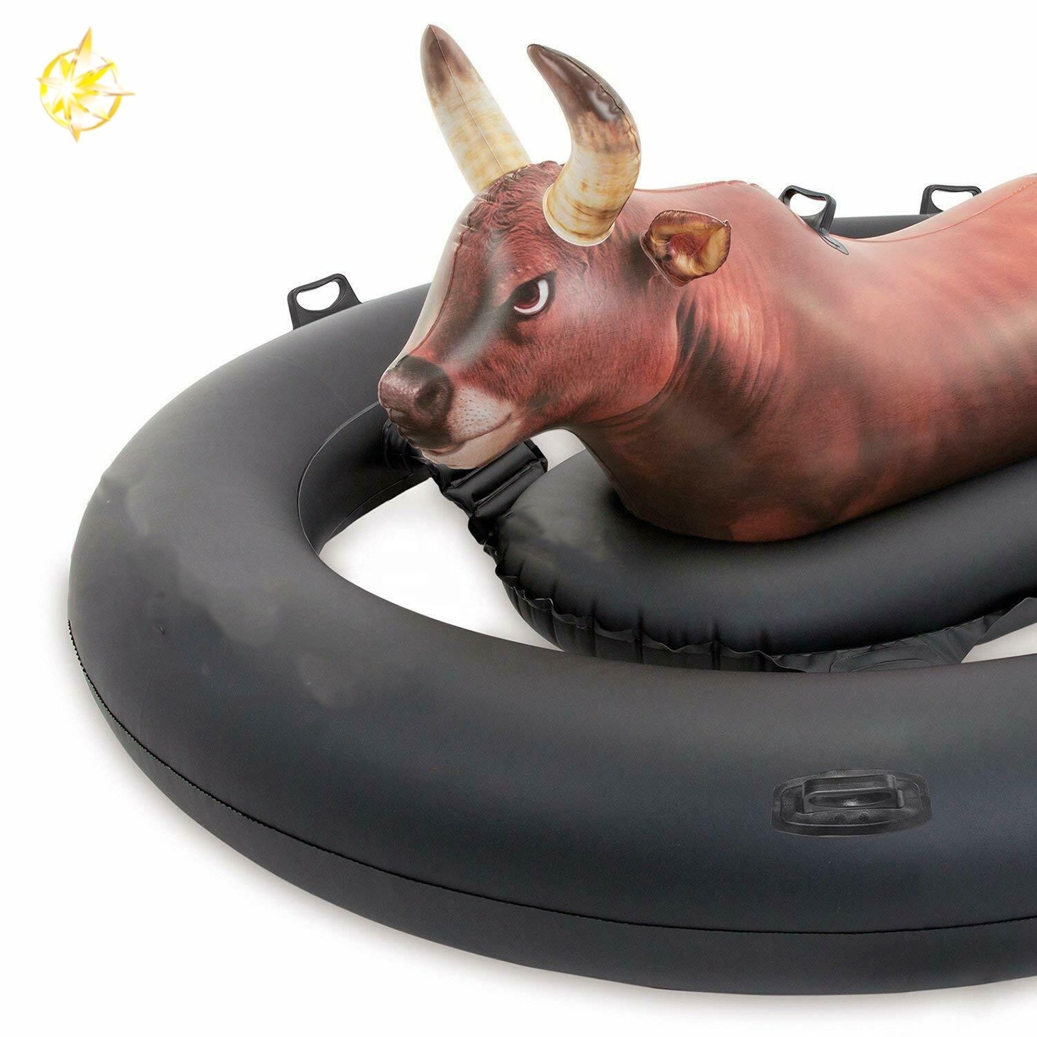 Inflatable bull float tube swimming pool water party ride on toys for adult/kid fun pool float