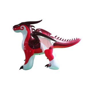 2022 factory custom PVC inflatable toothless animal character inflatable dragon toy for holiday festival decoration