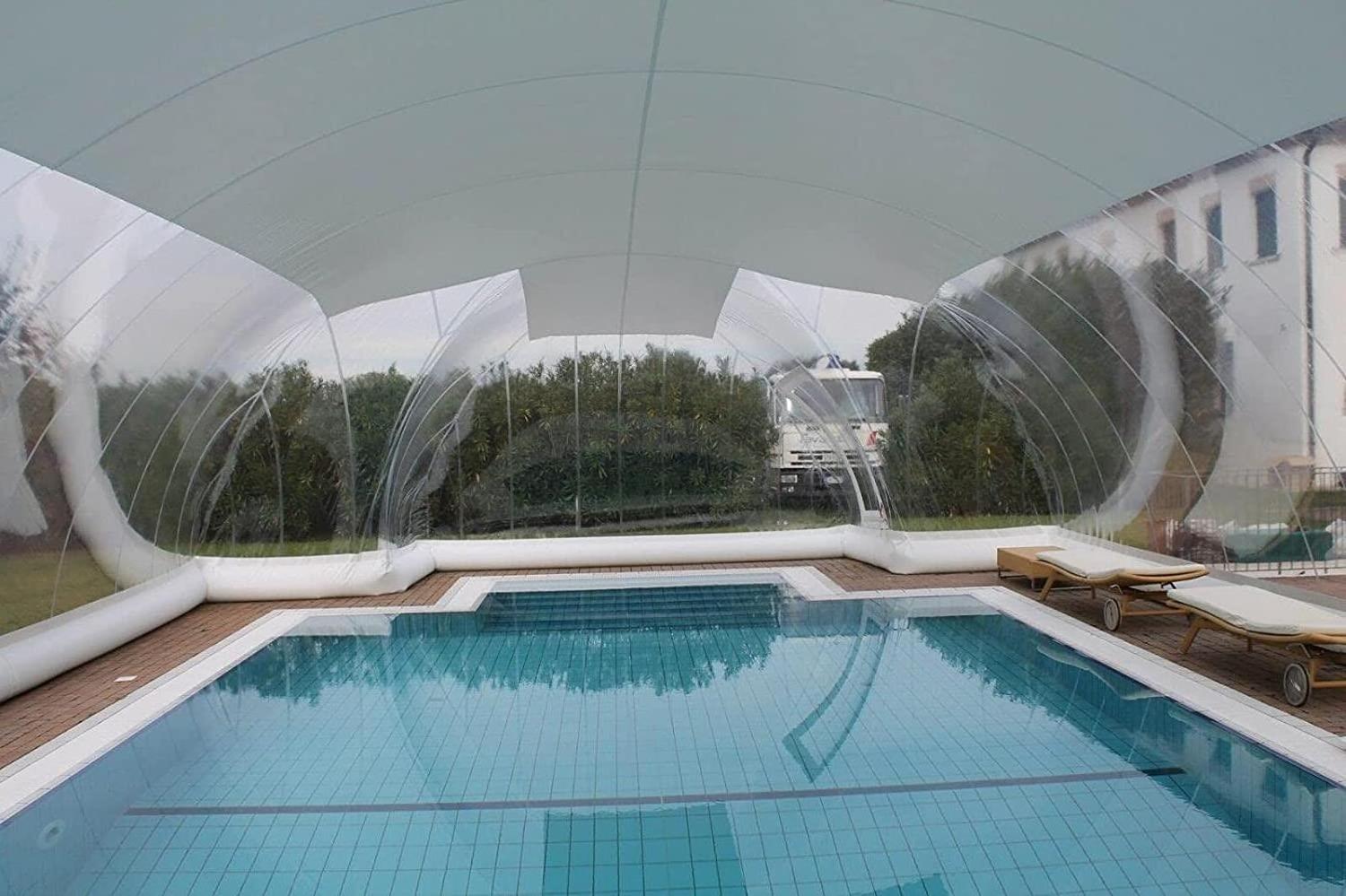 2022 commercial PVC inflatable vault  inflatable swimming cover tent inflatable pool dome for swimming pool