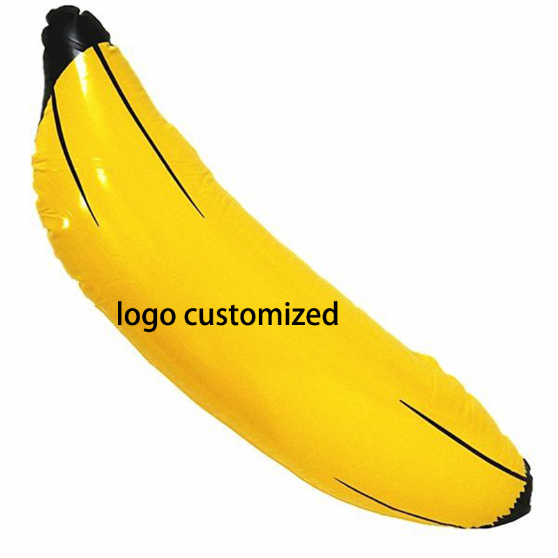 Giant Inflatable 3D Plastic Banana Fruit Balloon Customized Logo Inflatable PVC Advertising Toy