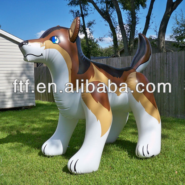 big outdoor children's inflatable toy wolf can ride